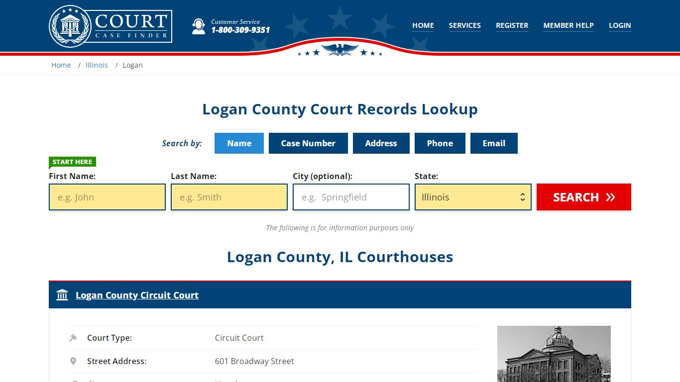 Logan County Court Records | IL Case Lookup